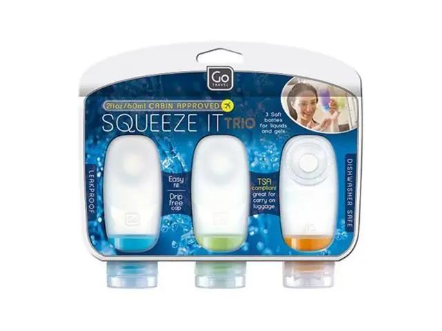 Trio Botellas De Silicona Go Travel