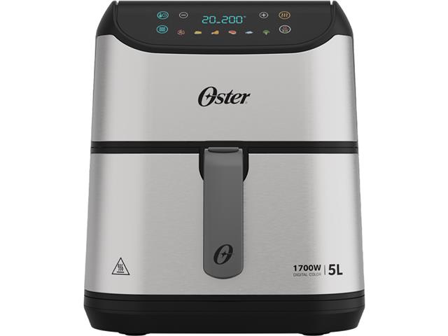 Fritadeira Digital Inox Oster 5 Litros com Painel Touch