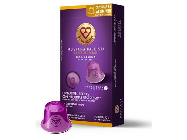 30 Cápsulas de Café Compatíveis Nespresso 3 Corações Mogiana Paulista - 1