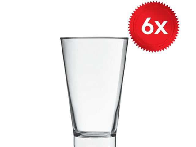Combo 6 Unidades Copo Long Drink Crisal York Transparente 360ML - 1