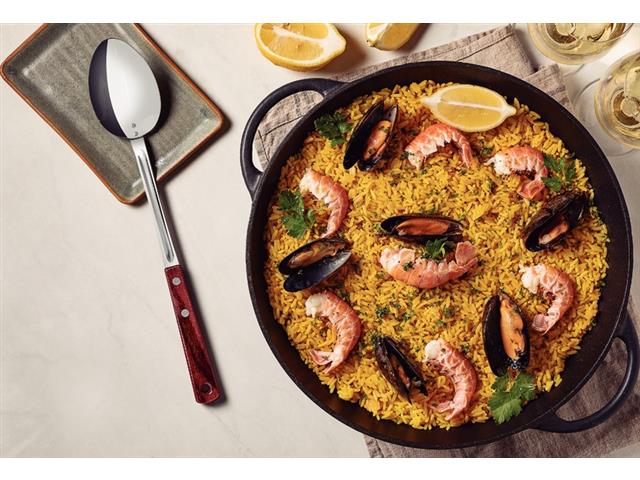 Colher para Arroz Tramontina Inox e Cabo Polywood Vermelho - 3