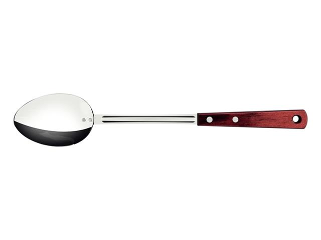 Colher para Arroz Tramontina Inox e Cabo Polywood Vermelho - 1