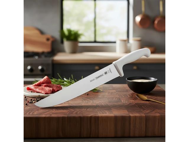 Faca para Carne Tramontina Profissional Inox e Cabo Branco 12" - 4