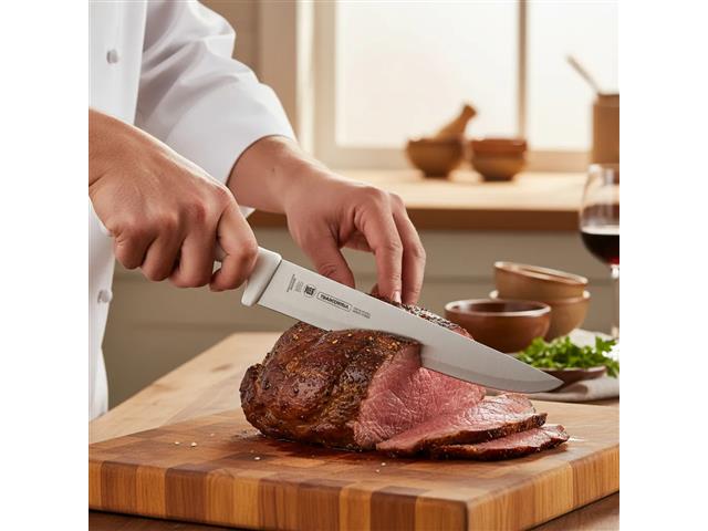 Faca para Carne Tramontina Profissional Inox e Cabo Branco 12" - 7