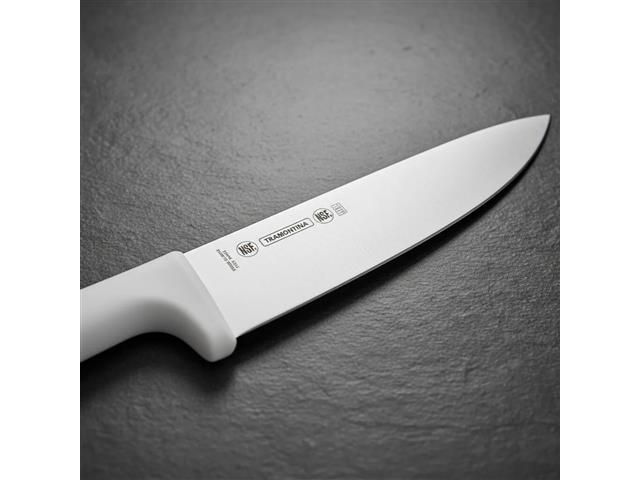 Faca para Carne Tramontina Profissional Inox e Cabo Branco 8" - 9