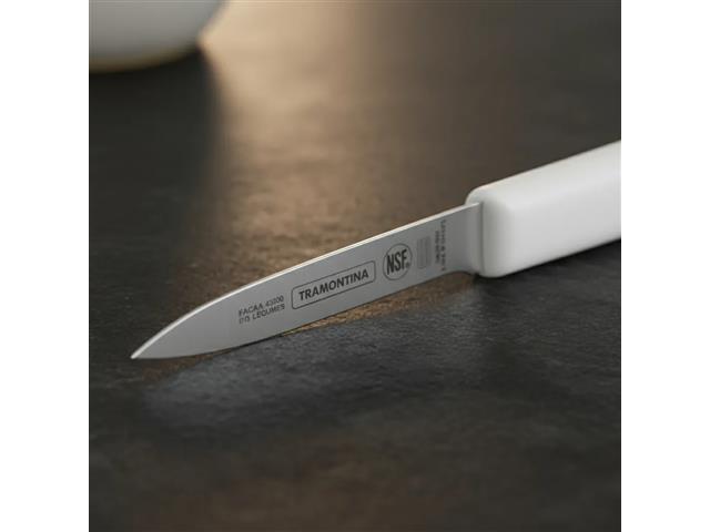 Faca para Legumes Tramontina Profissional Inox e Cabo Branco 3" - 2