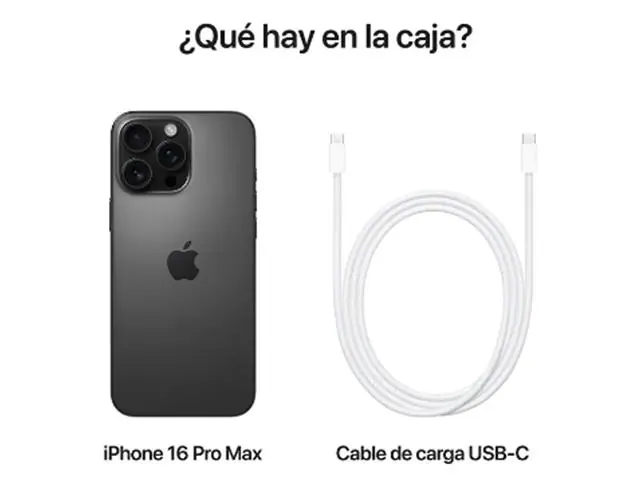iPhone 16 Pro Max 256GB - Color Negro Titanium