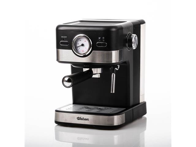 Watson Cafetera para Espresso CM8501D-GS Negro 1.5L