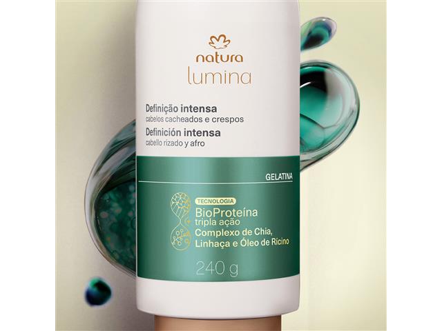 Gelatina de Definição e Brilho Cabelos Cacheados e Crespos Natura 240g - 1