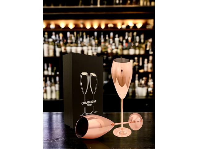 2 Copas Champagne Cobre 215 ML