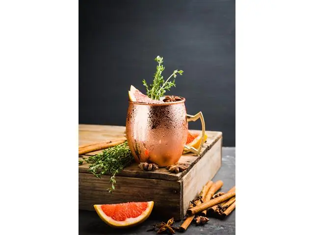 Vaso Moscow Mule Liso Cobre 550 ML