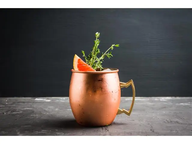 Vaso Moscow Mule Liso Cobre 550 ML