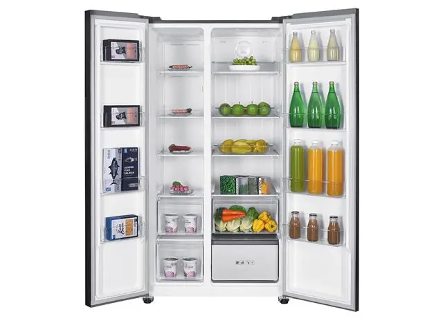 Refrigerador SBS Mabe 631L Black Glass