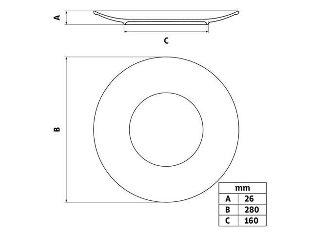 Prato Raso Tramontina Noite Feliz em Porcelana Decorada 28 cm - 3