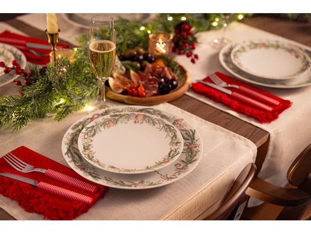 Prato Raso Tramontina Noite Feliz em Porcelana Decorada 28 cm - 6