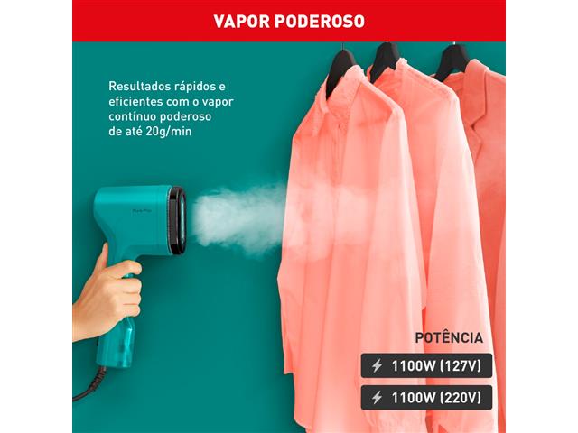 Vaporizador Arno Pure Pop Verde Higieniza 1100W Portátil HS24 110V - 8