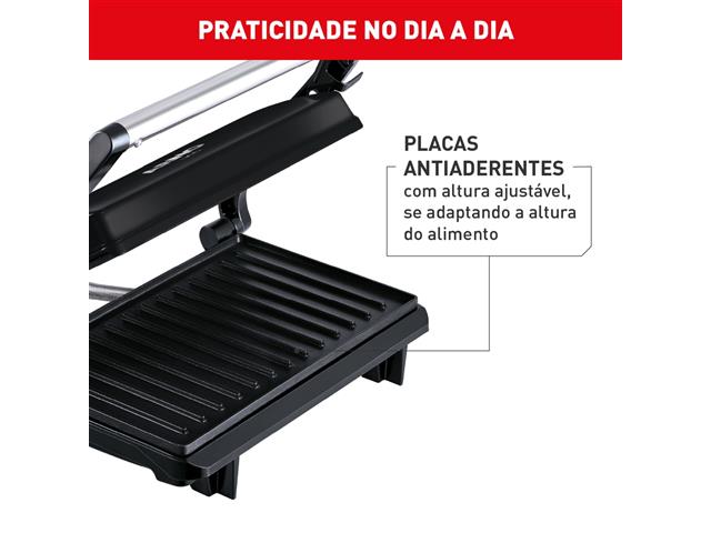 Grill Arno Compact Preto GPTO 110V - 3