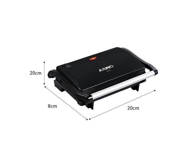 Grill Arno Compact Preto GPTO 110V - 8