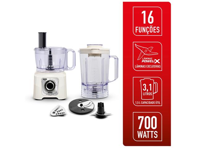 Multiprocessador Arno 700W 16 Funções Marfim MP62 220V - 2