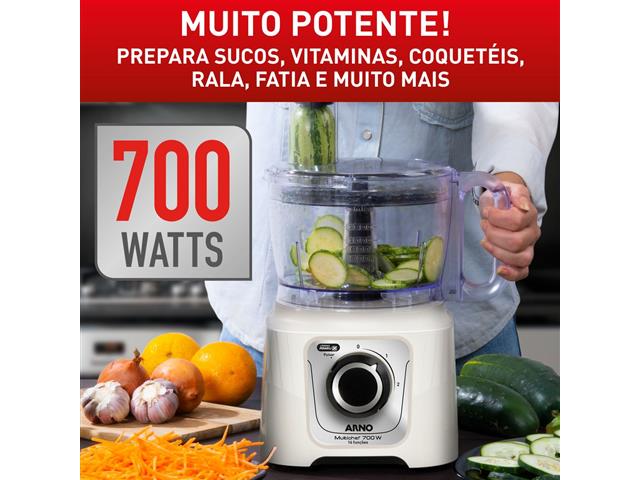 Multiprocessador Arno 700W 16 Funções Marfim MP62 220V - 5