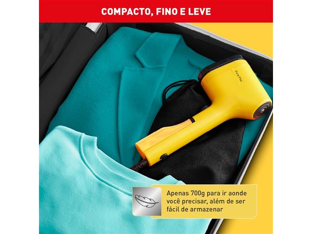 Vaporizador Arno Pure Pop Amarelo Higieniza 1100W Portátil HS26 220V - 3