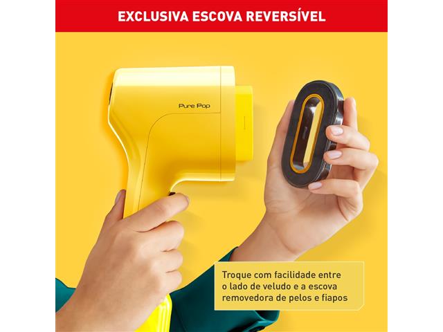 Vaporizador Arno Pure Pop Amarelo Higieniza 1100W Portátil HS26 220V - 6
