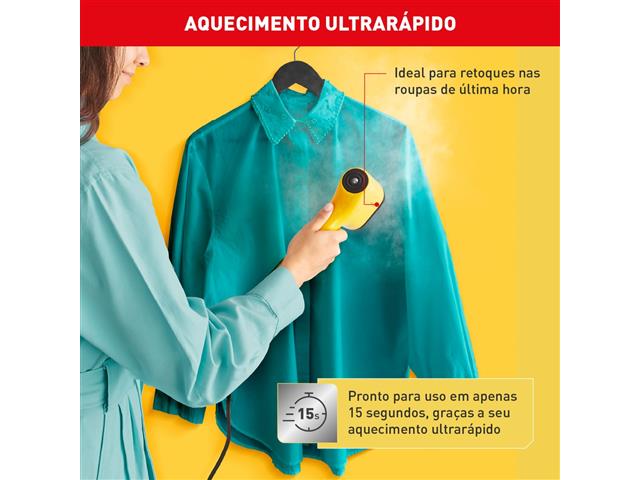 Vaporizador Arno Pure Pop Amarelo Higieniza 1100W Portátil HS26 220V - 8