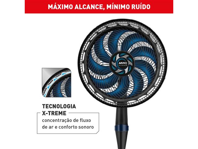 Ventilador de Coluna 40cm Arno X-TREME 9, 9 PÁS, 160W VE9C 110V - 5