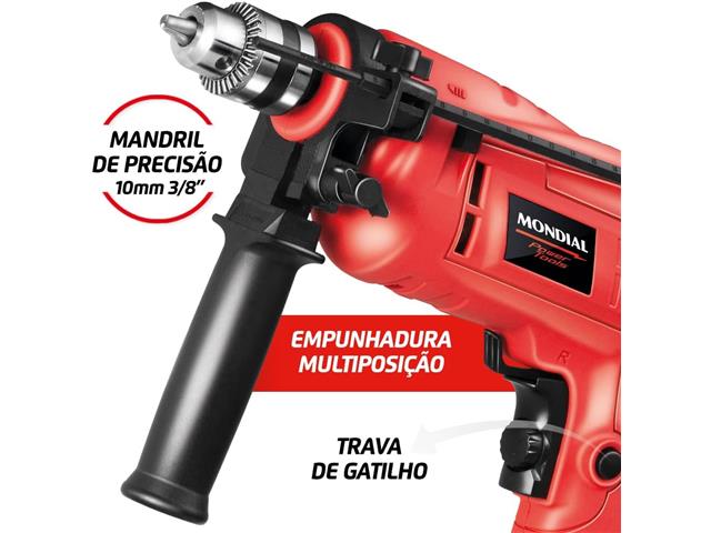 Furadeira de Impacto Mondial NFFI-07 Power Tools 220V - 2