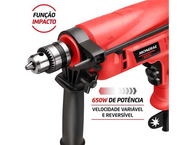 Furadeira de Impacto Mondial NFFI-07 Power Tools 220V - 3
