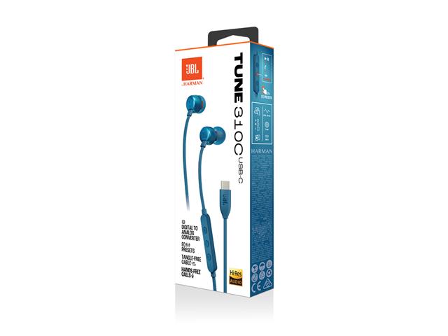 Fones de Ouvido JBL Tune 310C USB C Blue JBLT310CBLU - 8