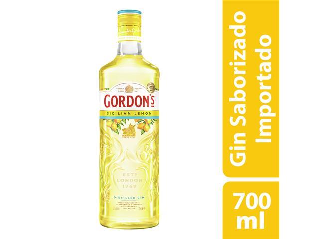 Combo 6 Gin's Gordon's Sicilian Lemon Garrafa 700ml - 1