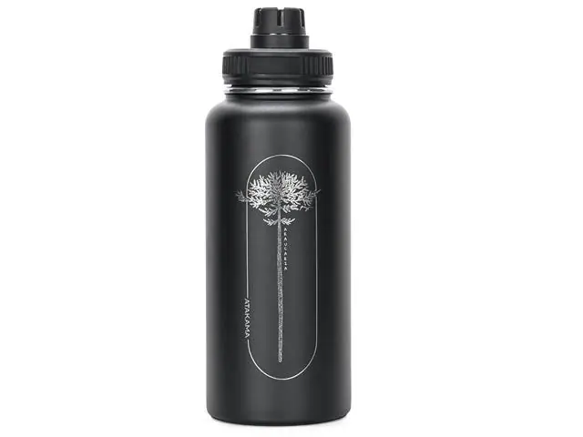 Botella Termica 1 Lt Negra Araucaria Atakama Outdoor