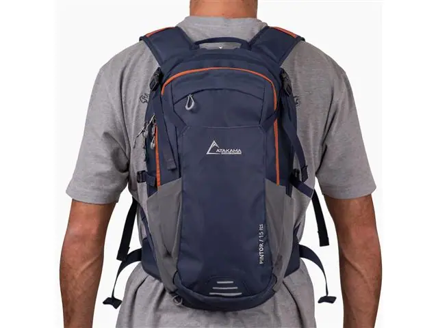 Mochila Hidratación Pintor Azul Marino 15 Lt Atakama Outdoor