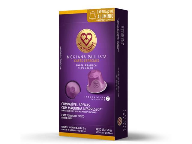 10 Caixas de Cápsulas de Café Compatíveis Nespresso 3 Corações Mogiana - 2