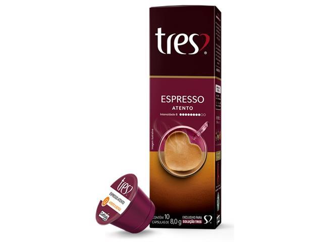 4 Caixas de Cápsulas Três Corações Café Espresso Atento - 1