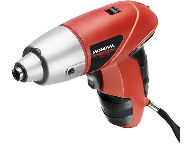 Parafusadeira Recarregável Mondial Com Maleta 4,8v Bivolt - 4