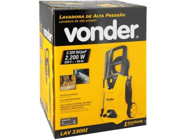 Lavadora de alta pressão VONDER LAV 2300I 2.320 lbf/pol² 220V - 7