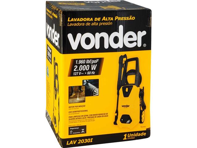 Lavadora de alta pressão VONDER LAV 2030I 1.960 lbf/pol² 110V - 8