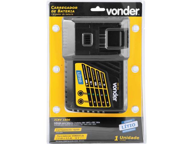 Carregador de Bateria VONDER Carregamento Rápido 18V ICBV1806 - 7