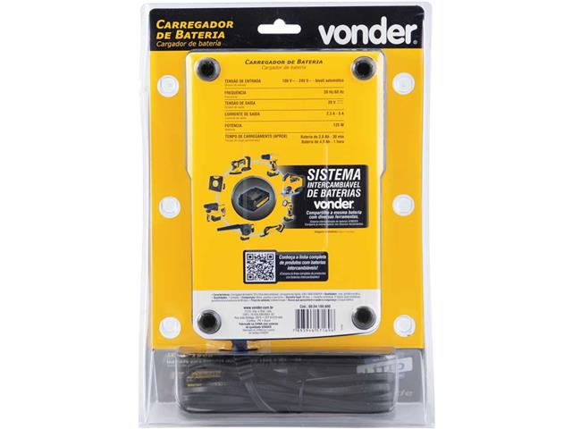 Carregador de Bateria VONDER Carregamento Rápido 18V ICBV1806 - 8