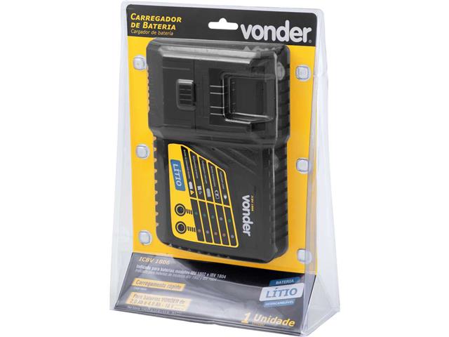 Carregador de Bateria VONDER Carregamento Rápido 18V ICBV1806 - 9