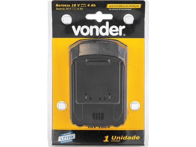 Bateria 18V VONDER íons de lítio linha intercambiável 4 Ah IBV 1804 - 7