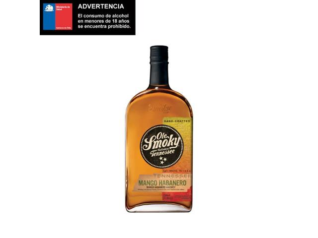 Whiskey Ole Smoky Mango habanero 750 CC 35°Alc