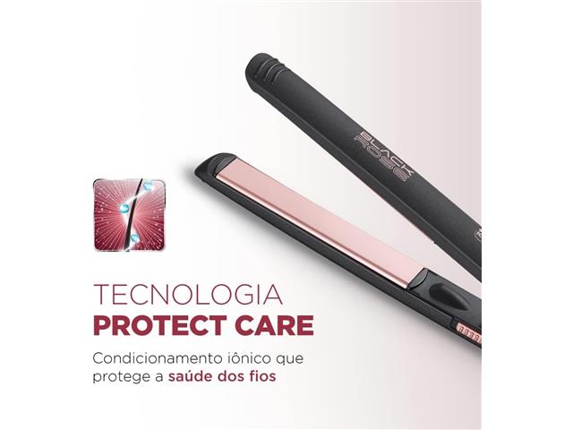 Prancha Alisadora Chapinha Mondial P-27 35W Black Rosé Line Bivolt - 3