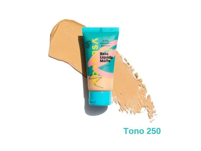 Base Líquida Soft Matte Vegana Adversa Tono 250