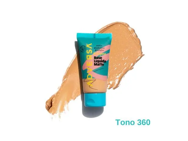 Base Líquida Soft Matte Vegana Adversa Tono 360