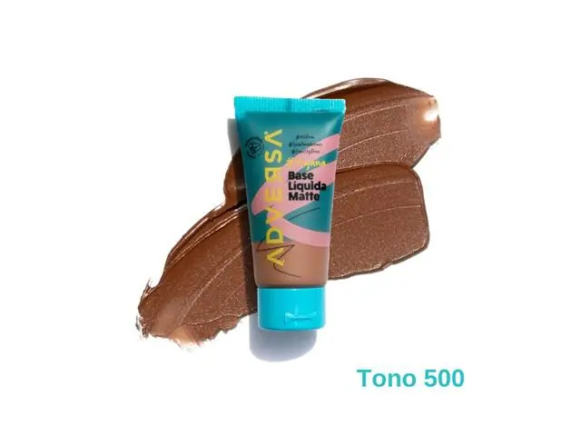 Base Líquida Soft Matte Vegana Adversa Tono 500