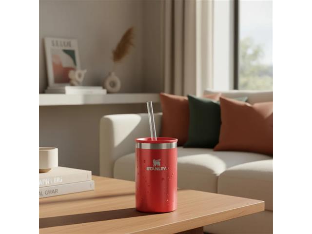 Porta Lata CanCooler Térmico com Tampa Stanley Vermelho Carnaval 296ML - 5