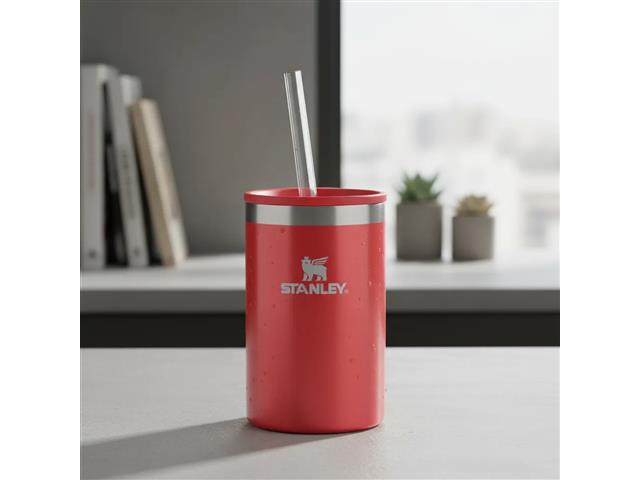 Porta Lata CanCooler Térmico com Tampa Stanley Vermelho Carnaval 296ML - 7